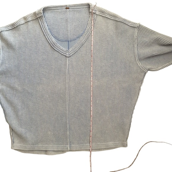 Free People Easy V Pullover Sweater Sweatshirt Beach Top Size Small - Picture 10 of 11